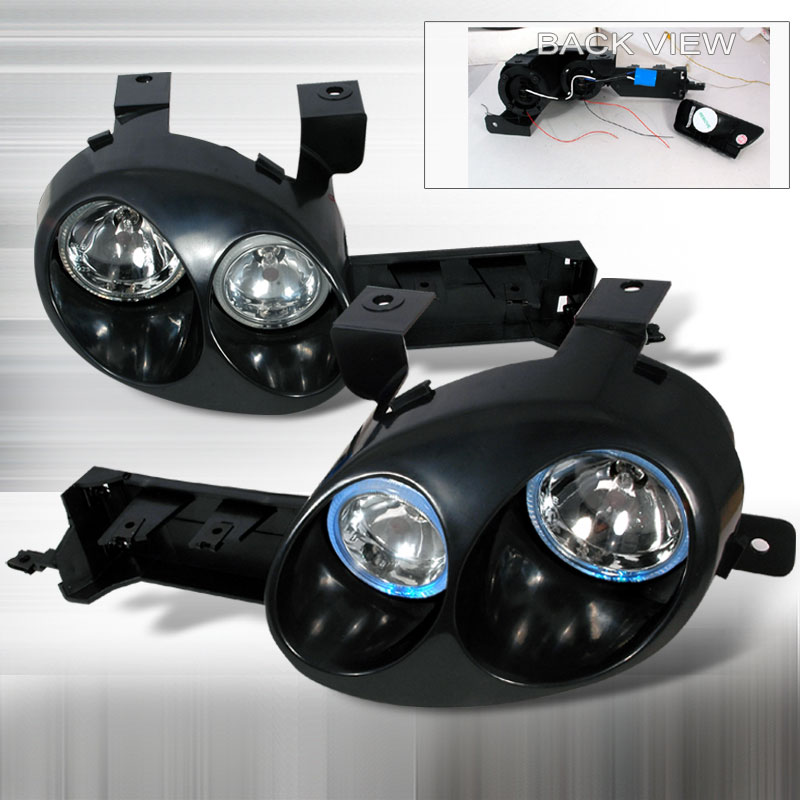 Spec-D Tuning LH-NEO95JMBH | Spec-D Neon Ralli-Style Halo Headlights; 1995-1999