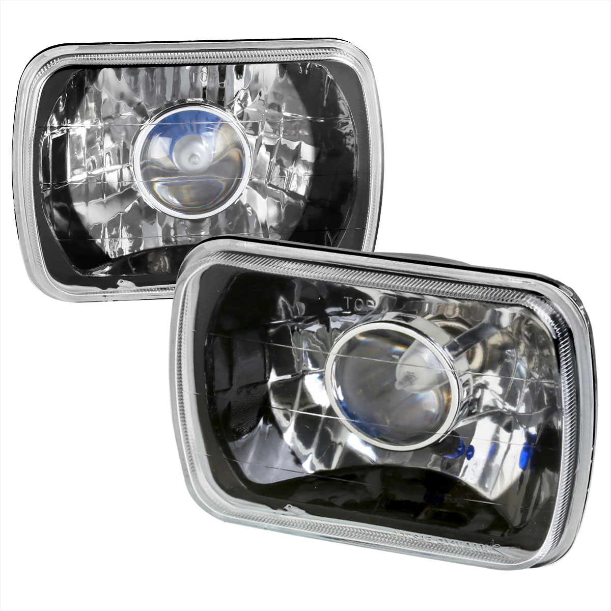 Spec-D Tuning LHP-7X6JM | All All 7x6 Projector Headlights Black, All