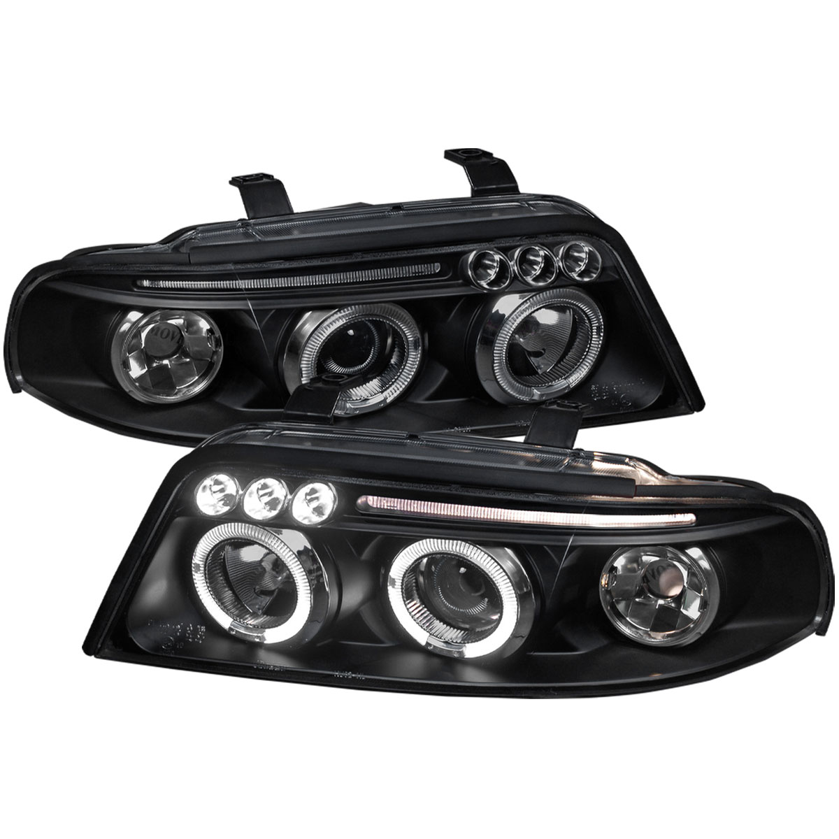 Spec-D Tuning LHP-A400JM-TM | Spec-D Audi A4 Projector Headlights; 2000-2001