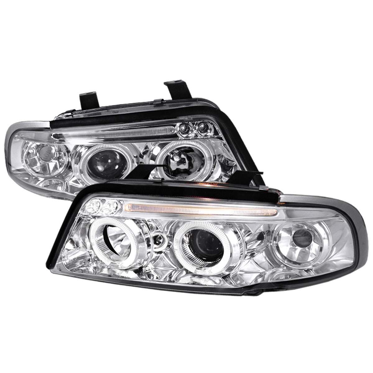 Spec-D Tuning LHP-A496-TM | Spec-D Audi A4 Projector Headlights; 1996-1999