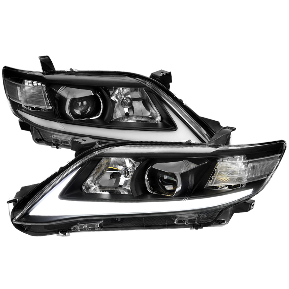 Spec-D Tuning lhp-cam10jm-vd | SPEC-D Tuning Toyota Camry LED Projector Headlights With Matte Black Housing & Clear Lens; 2009-2011