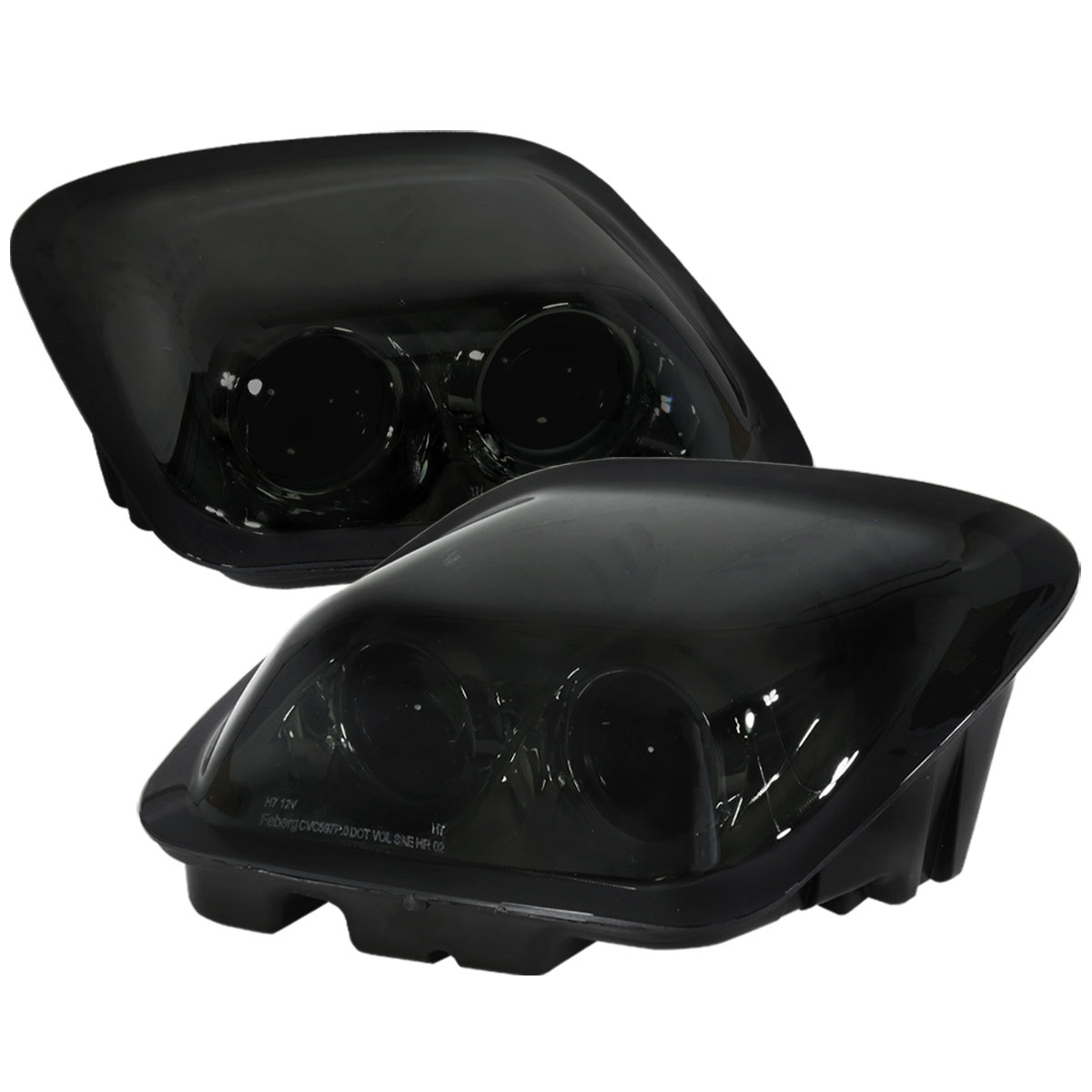 Spec-D Tuning lhp-cvet97g-rs | SPEC-D Tuning Chevrolet Corvette Projector Headlight - Smoke; 1997-2004