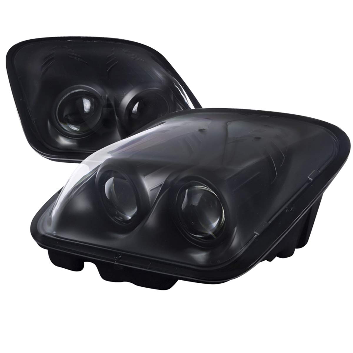 Spec-D Tuning LHP-CVET97JM-EU | Chevrolet Corvette Projector Headlight Black Housing; 1997-2004