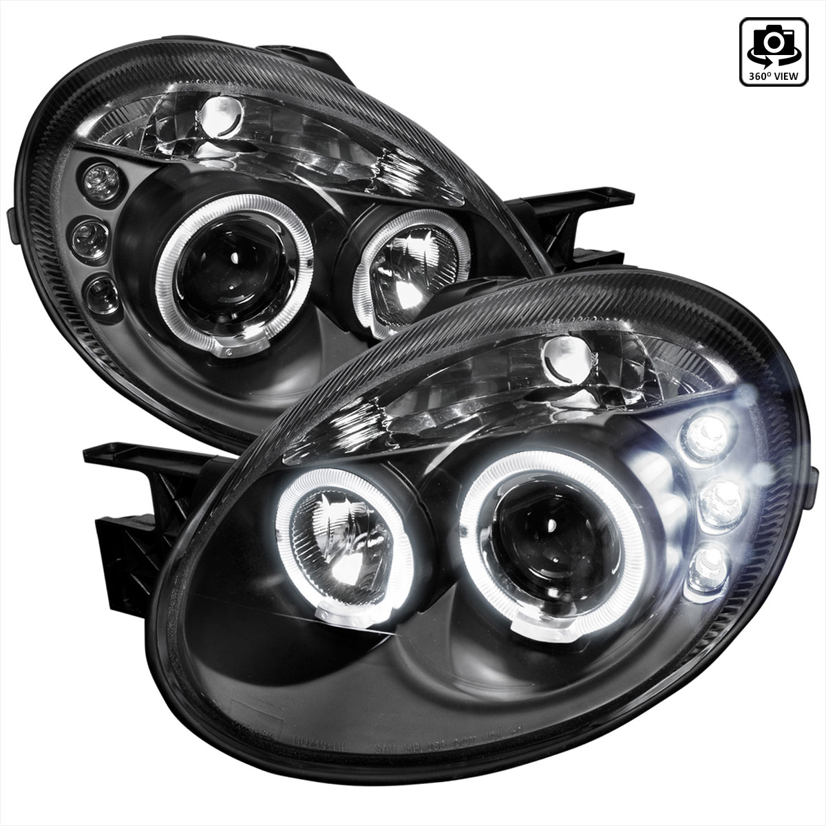 Spec-D Tuning LHP-NEO03JM-TM | Spec-D Dodge Neon Srt4 Led Projector; 2003-2005