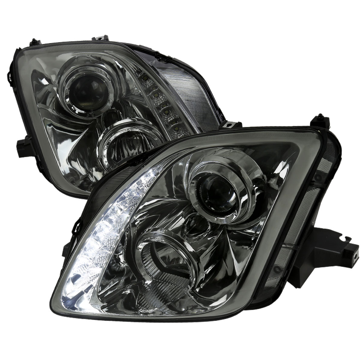 Spec-D Tuning lhp-pl97g-rs | SPEC-D Tuning Honda Prelude Projector Headlights - Smoke; 1997-2001