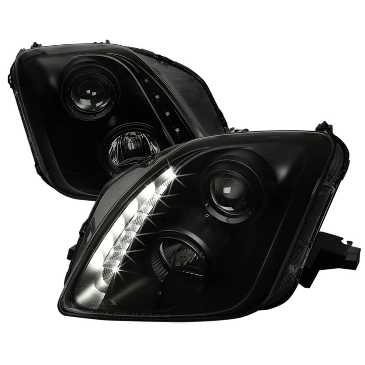 Spec-D Tuning lhp-pl97sm-rs | SPEC-D Tuning Honda Prelude Projector Headlights - Smoke With Black Housing; 1997-2001