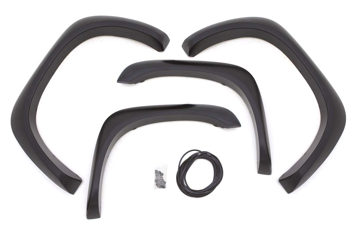 LUND Front and Rear Extra Wide Style Fender Flare Set for Dodge Ram ...