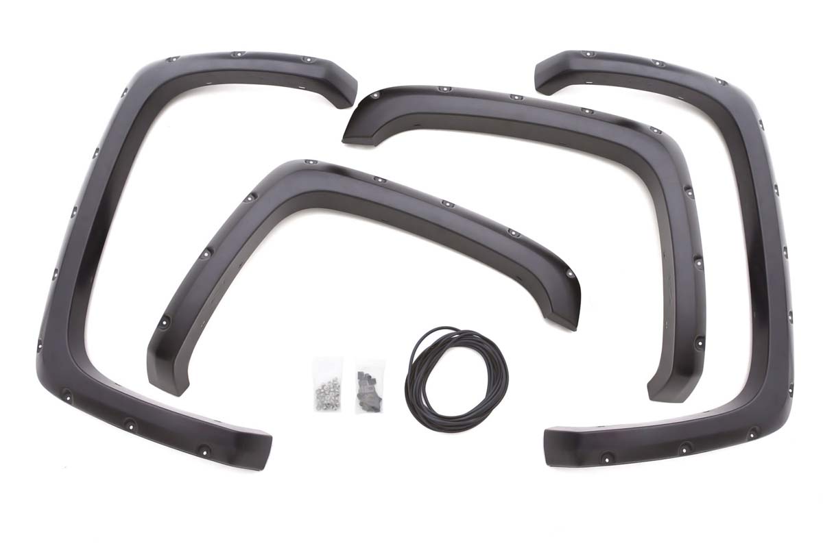 LUND RX103S | Lund Front and Rear Rivet Style Fender Flare Set for GMC Sierra 2500; 2000-2004