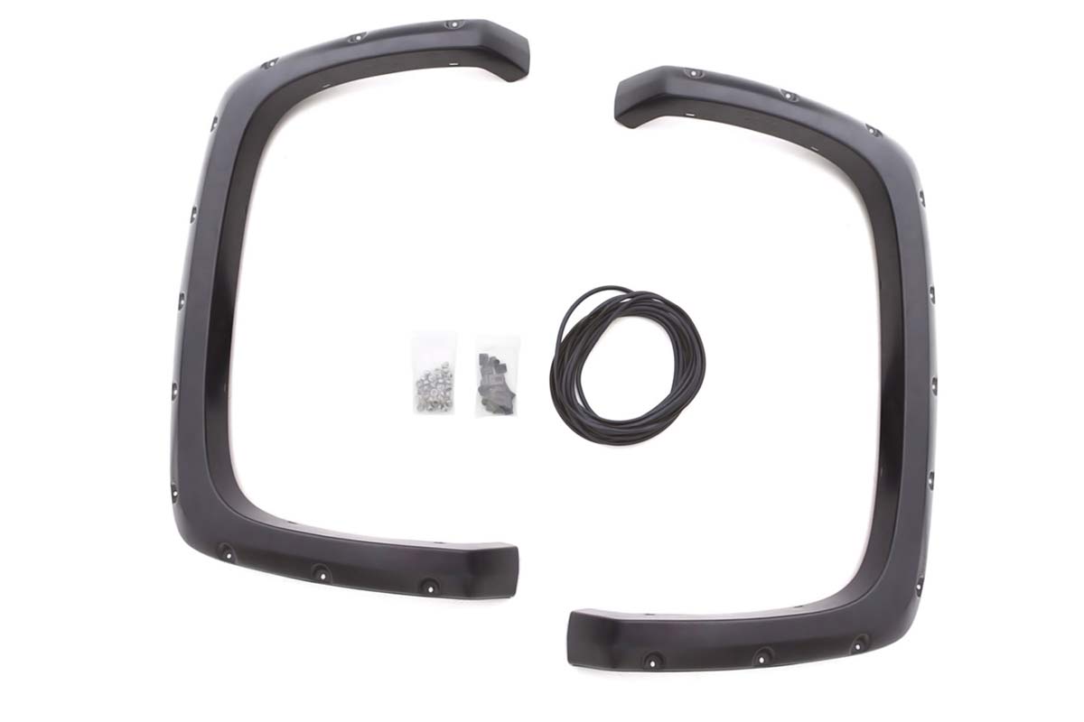 LUND RX103SB | Lund Rear Rivet Style Fender Flare Set for GMC Sierra 1500 HD Classic; 2007-2007