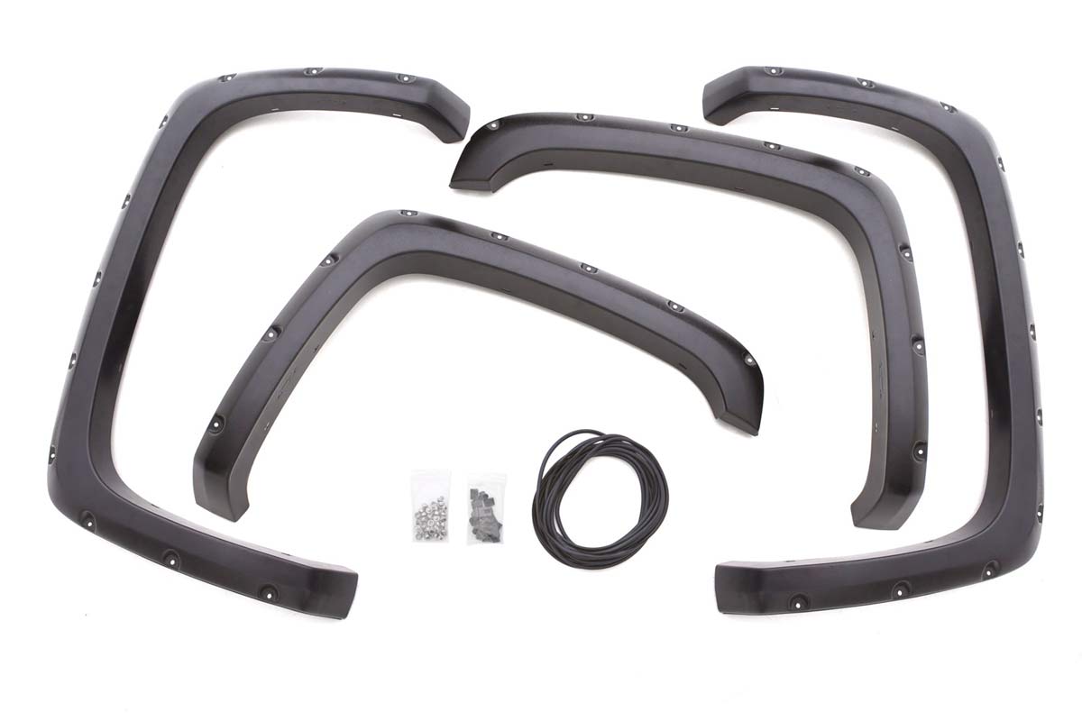 LUND RX103T | Lund Front and Rear Rivet Style Fender Flare Set for GMC Sierra 2500; 2000-2004