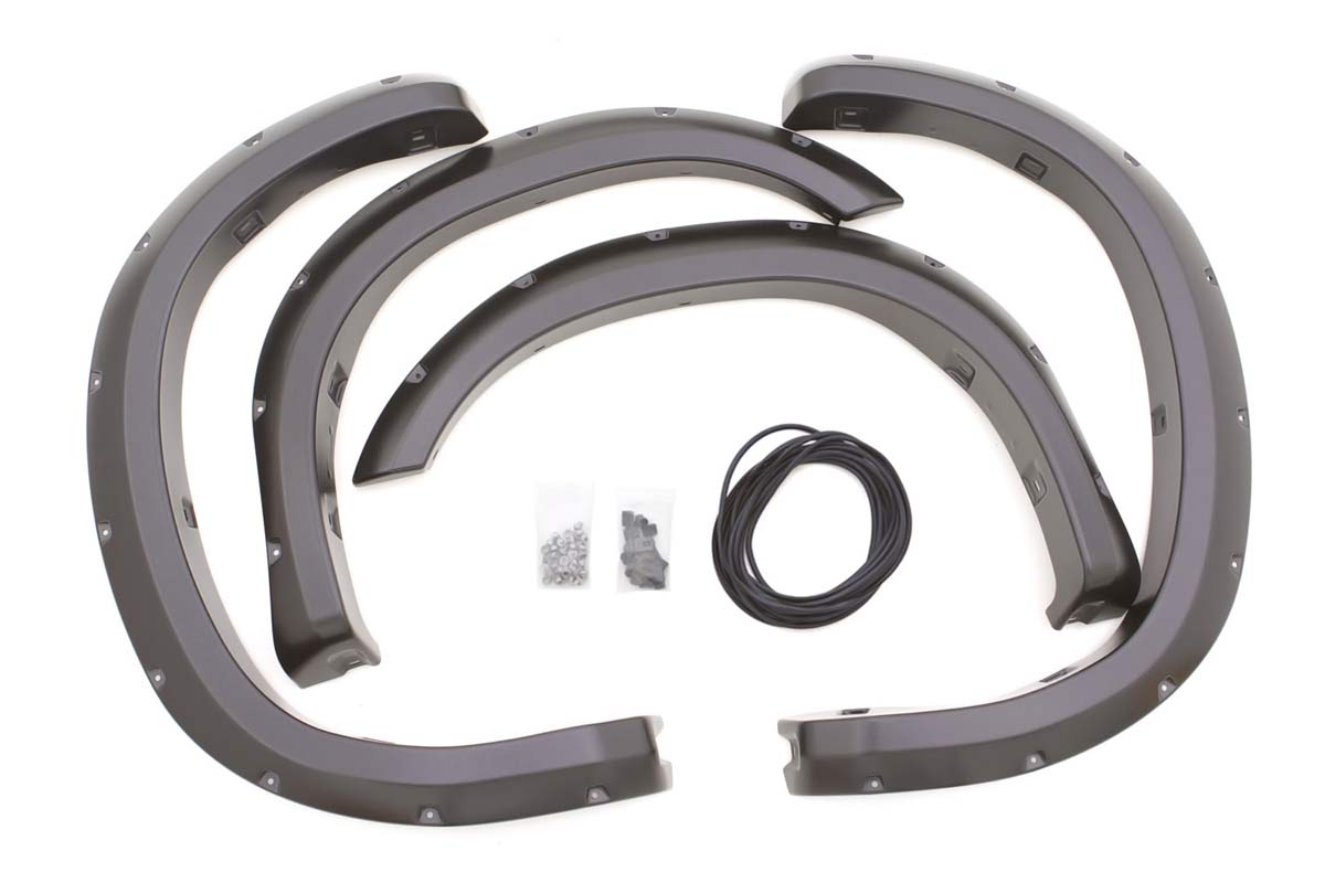 LUND RX602S | Lund Front and Rear Rivet Style Fender Flare Set for Toyota Tundra; 2007-2013