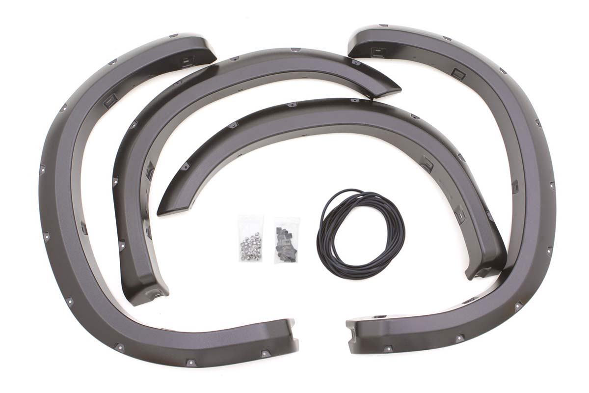 LUND RX602T | Lund Front and Rear Rivet Style Fender Flare Set for Toyota Tundra; 2007-2013