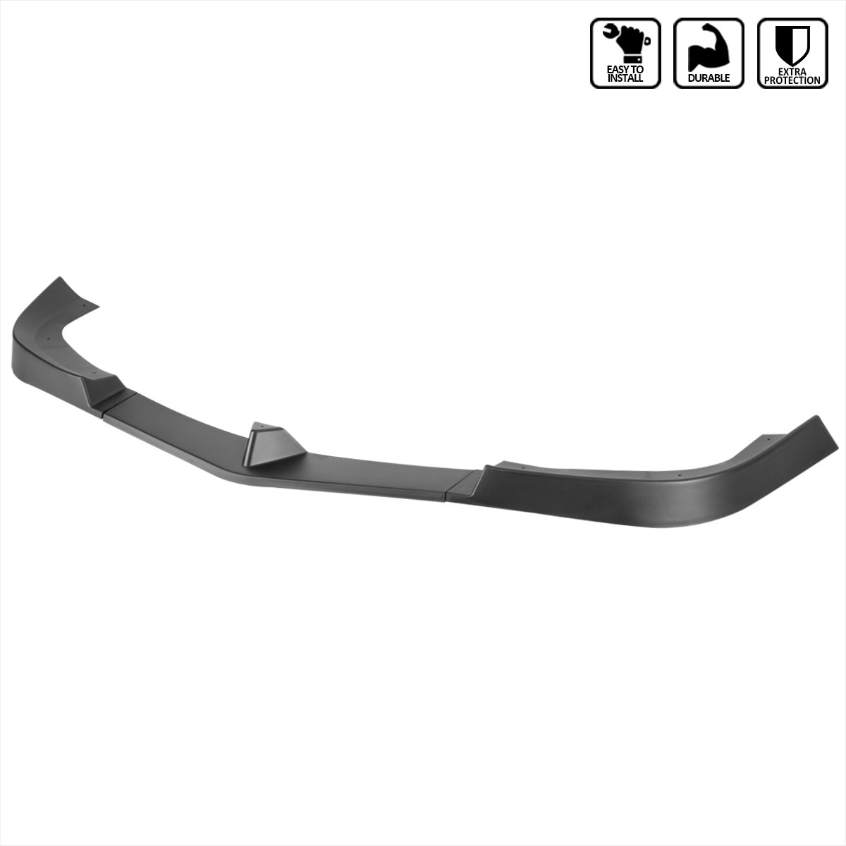 Spec-D Tuning lpf-bw20412bk-pq | SPEC-D Tuning Mercedes Benz W204 Front Bumper Lip Matte Black; 2012-2014