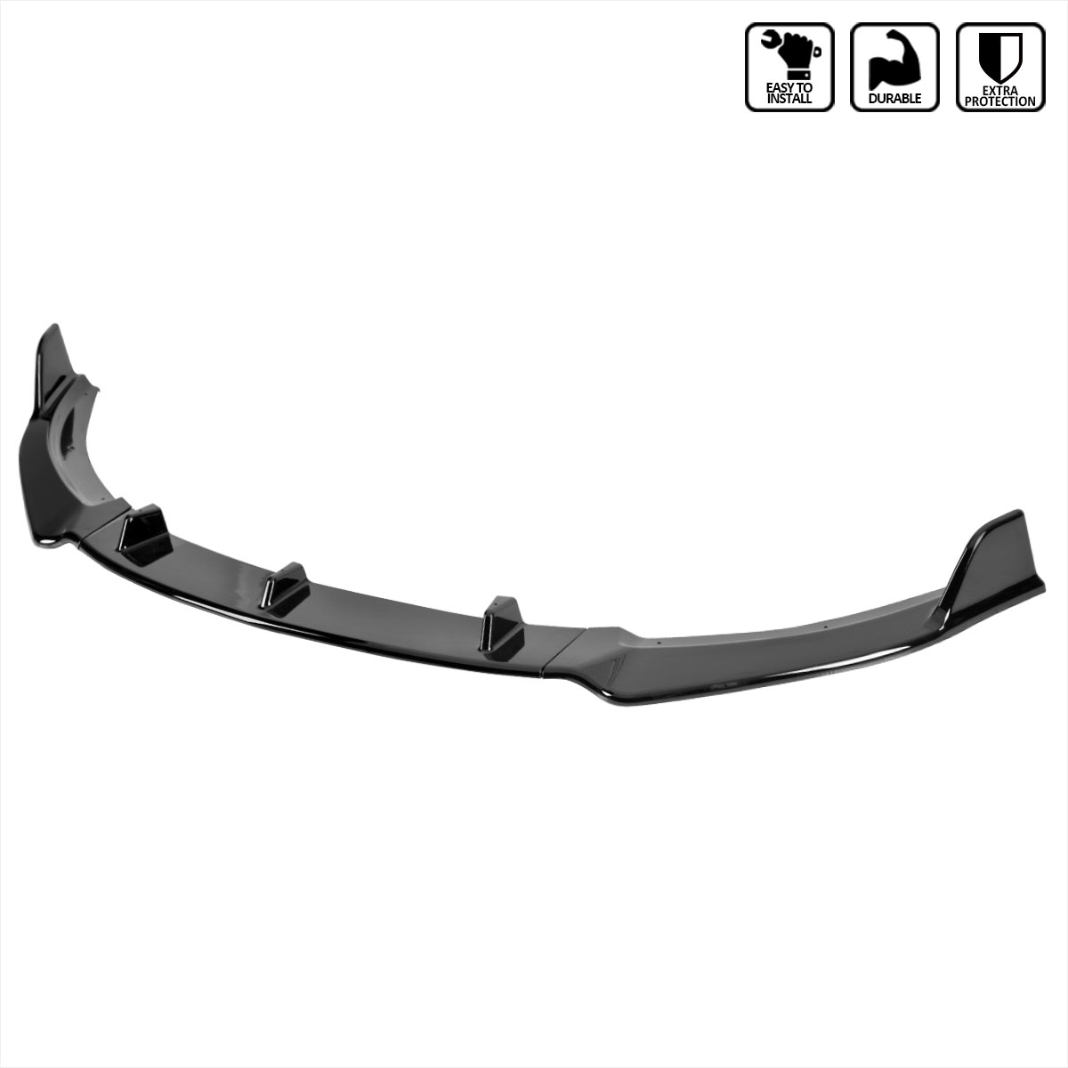 Spec-D Tuning lpf-mia09gb-pq | SPEC-D Tuning Mazda Miata Mx - G Front Bumper Lip Glossy Black Also Fits 09 - 12 Mazda Miata MX-5; 2009-2012