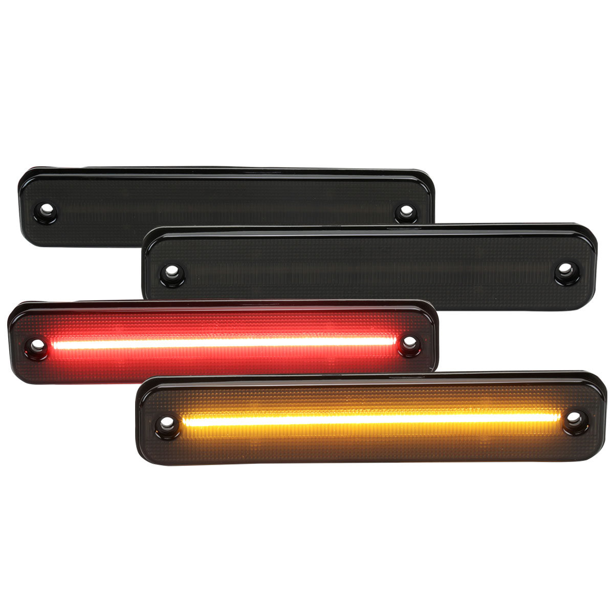 Spec-D Tuning lsm-h203gled4p-vs | SPEC-D Tuning Hummer H2 LED Side Markers With Smoked Lens; 2003-2009