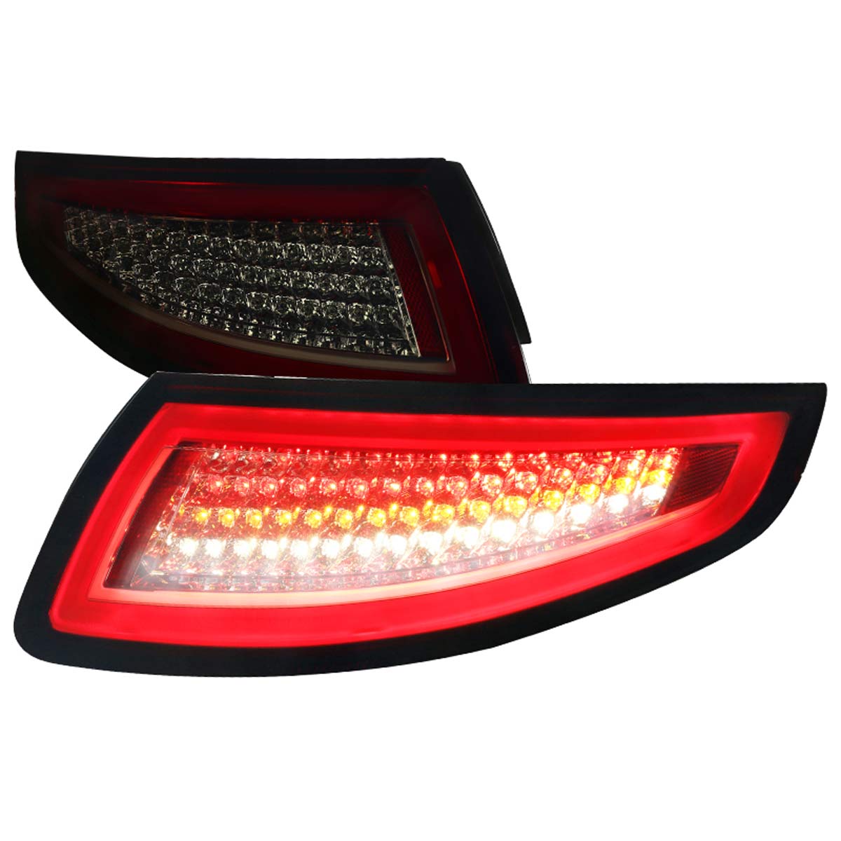 Spec-D Tuning LT-91105RGLED-TM | Porsche 997 911 Led Red/Smoke Tail Light; 2005-2008