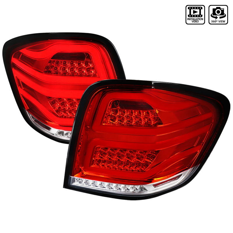 Spec-D Tuning lt-bw16406rled-tm | SPEC-D Tuning Mercedes Benz W164 ML-Class LED Tail Lights Red; 2006-2011