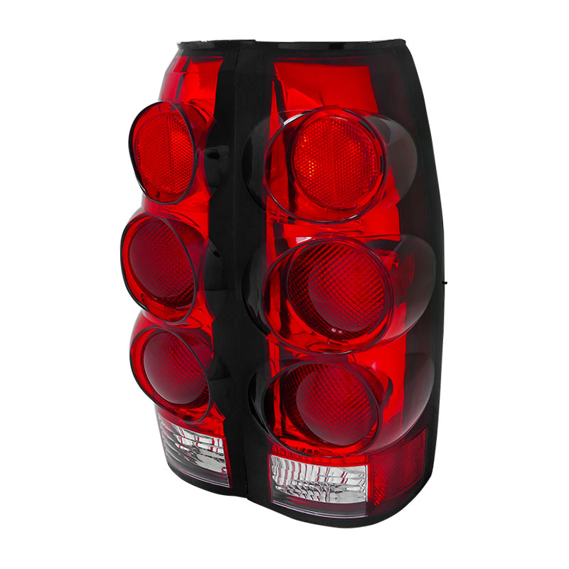 Spec-D Tuning LT-C10883DRPW-APC | Chevrolet C10 3d Style Tail Light Red And Clear; 1988-1998