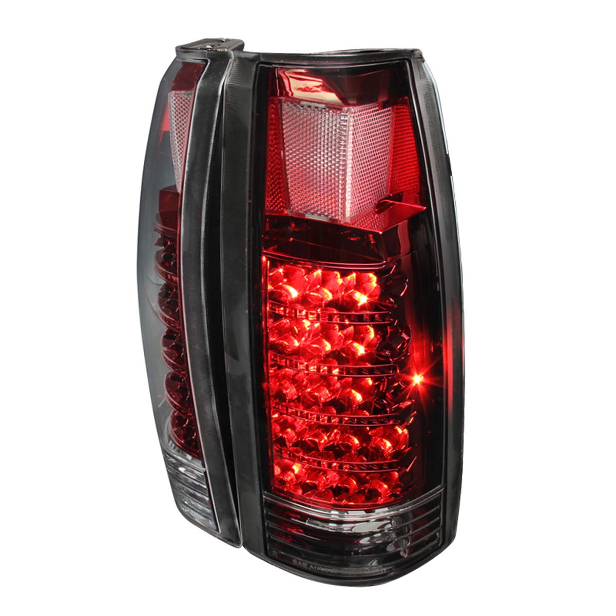 Spec-D Tuning LT-C1088RLED-SY | Chevrolet C10 Red Led Tail Lights; 1988-1998