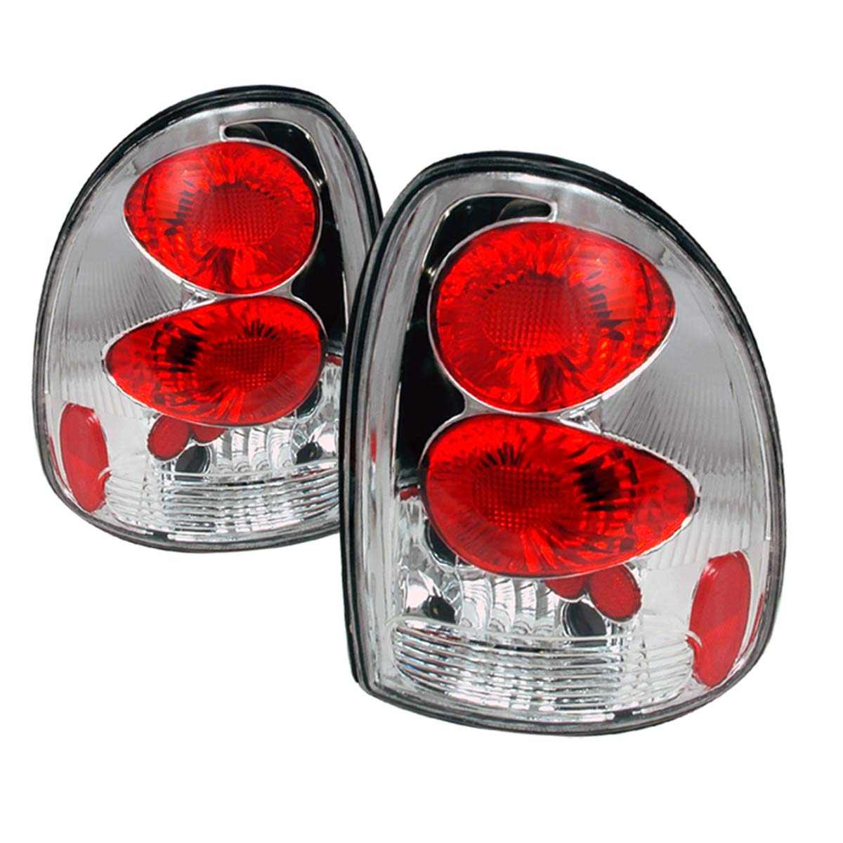 Spec-D Tuning LT-CAR96-KS | Dodge Caravan Altezza Tail Lights Chrome; 1996-1996