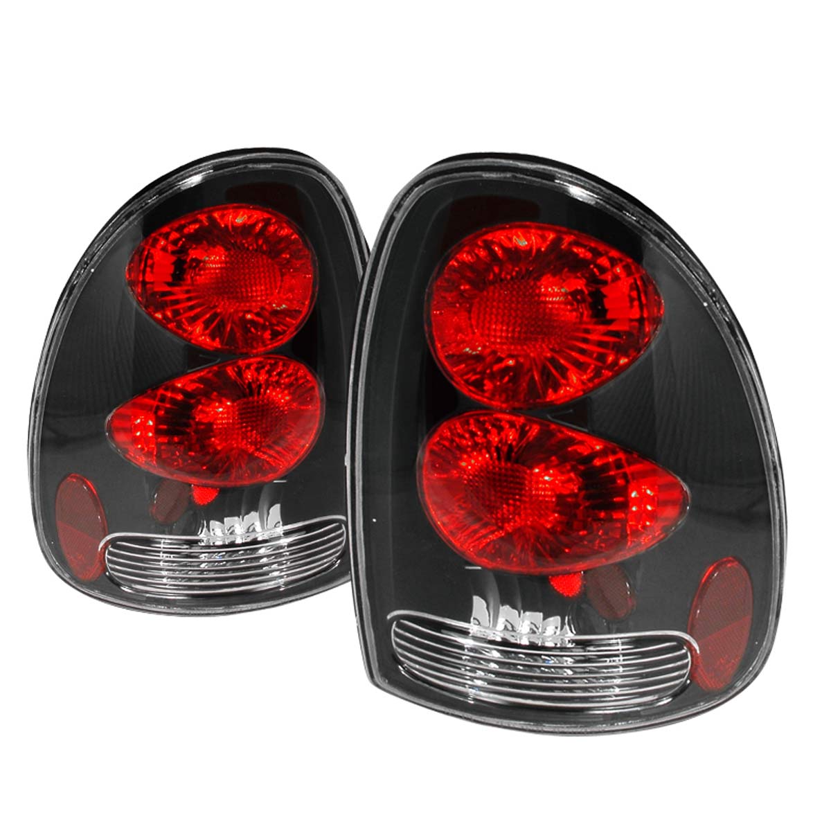 Spec-D Tuning LT-CAR96JM-KS | Spec-D Dodge Caravan Taillights - Black (Lt-Car96jm-Ks); 1996-2000