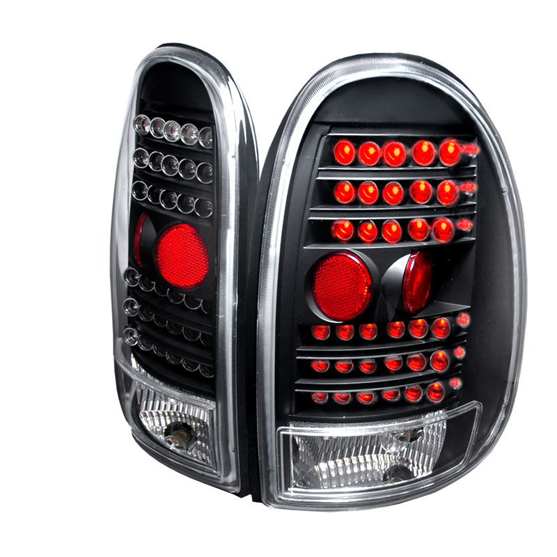 Spec-D Tuning LT-CAR96JMLED-KS | Dodge Caravan Led Tail Lights Black; 1996-1996