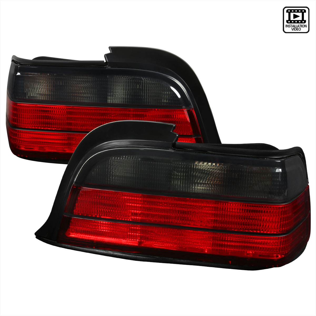 Spec-D Tuning LT-E362RG-APC | Bmw E36 3 Series Altezza Tail Light Red Smoke 2 Door; 1992-1998