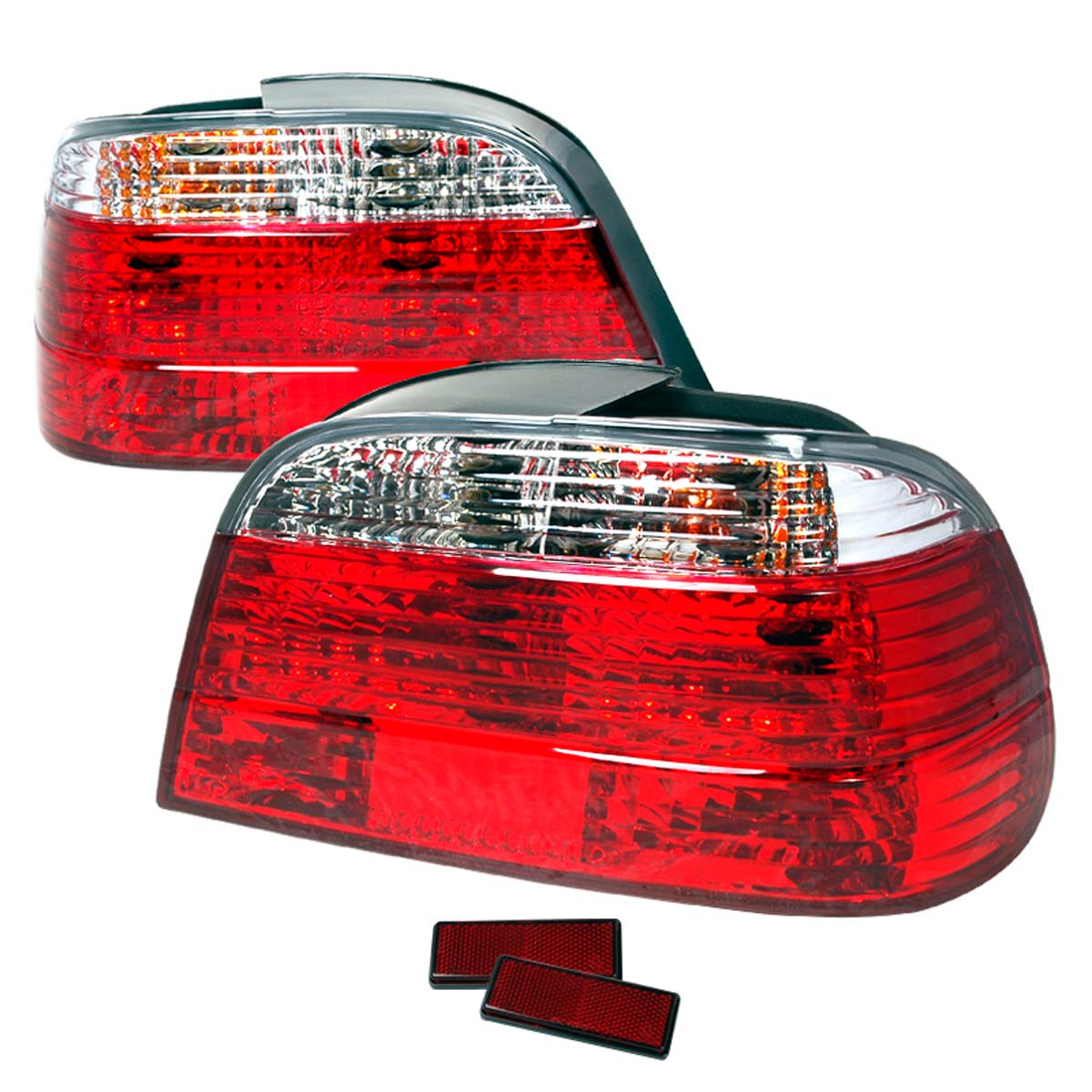 Spec-D Tuning LT-E384RPW-APC | Spec-D Bmw E38 4dr Taillights -Red Clear (Lt-E384rpw-Apc); 1995-2001