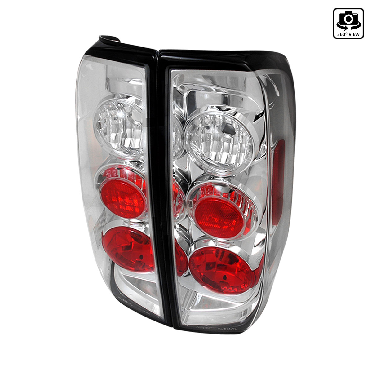 Spec-D Tuning LT-FRO05-TM | Nissan Frontier Altezza Tail Light Chrome; 2005-2012