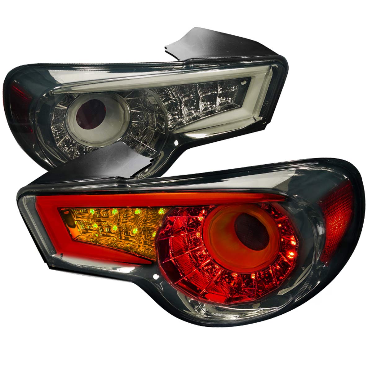 Spec-D Tuning LT-FRS12GLED-TM | Scion Frs Led Tail Lights Smoke; 2013-2016