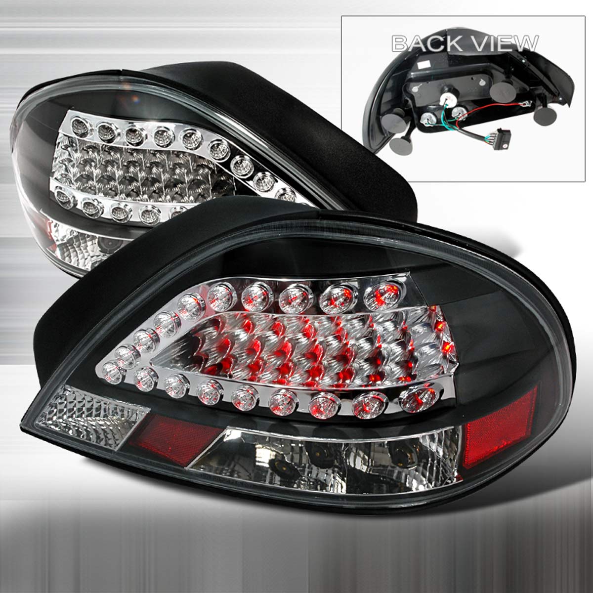 Spec-D Tuning LT-GAM99JMLED-KS | Spec-D Pontiac Grand Am Led Taillights (Lt-Gam99jmled-Ks); 1999-2005