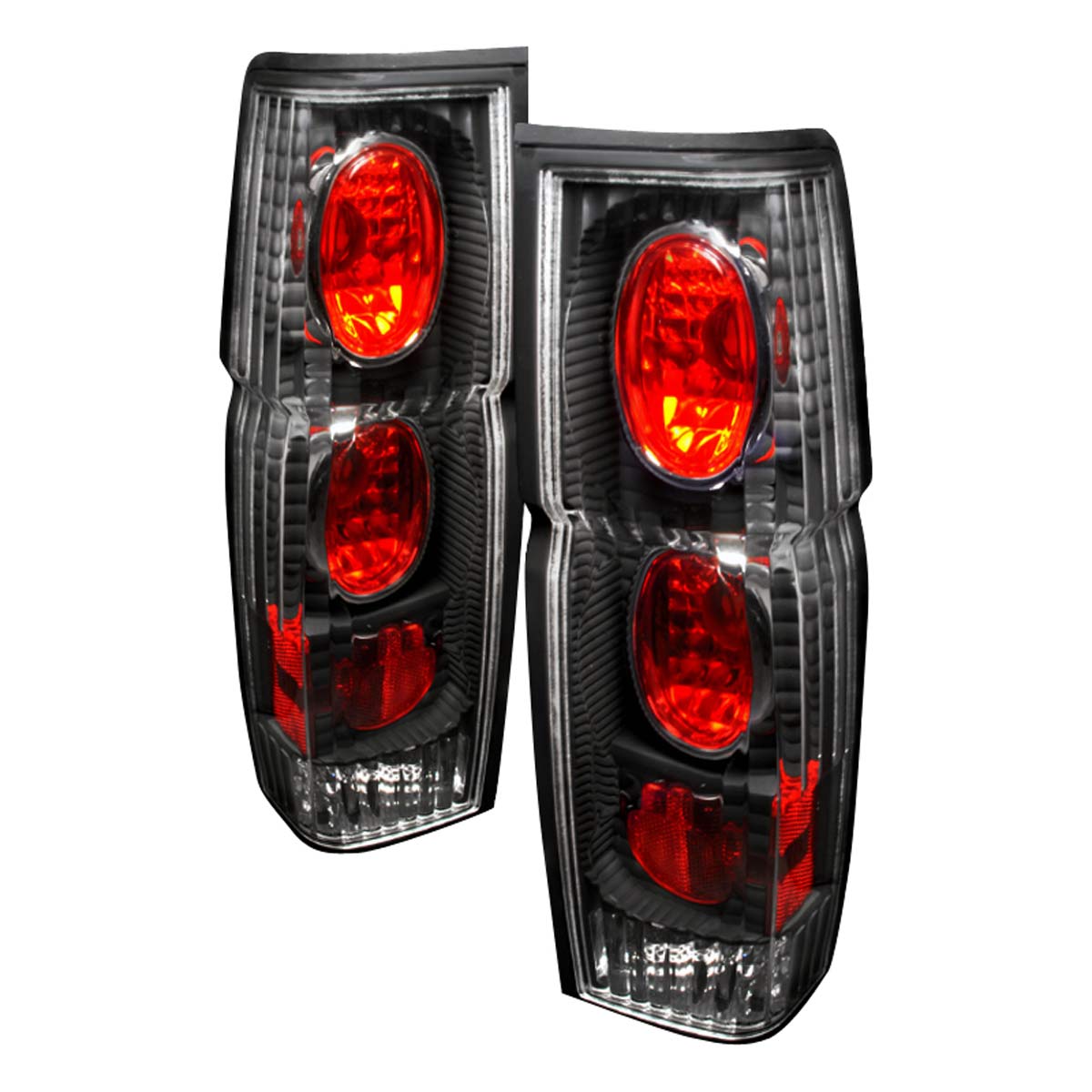 Spec-D Tuning LT-HAR86JM-WJ | Nissan Hardbody Altezza Tail Lights Black; 1986-1997