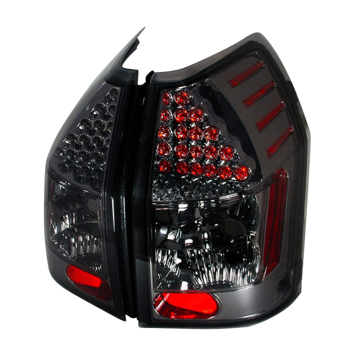 Spec-D Tuning LT-MAG05GLED-KS | Dodge Magnum Led Tail Lights Smoke; 2005-2008