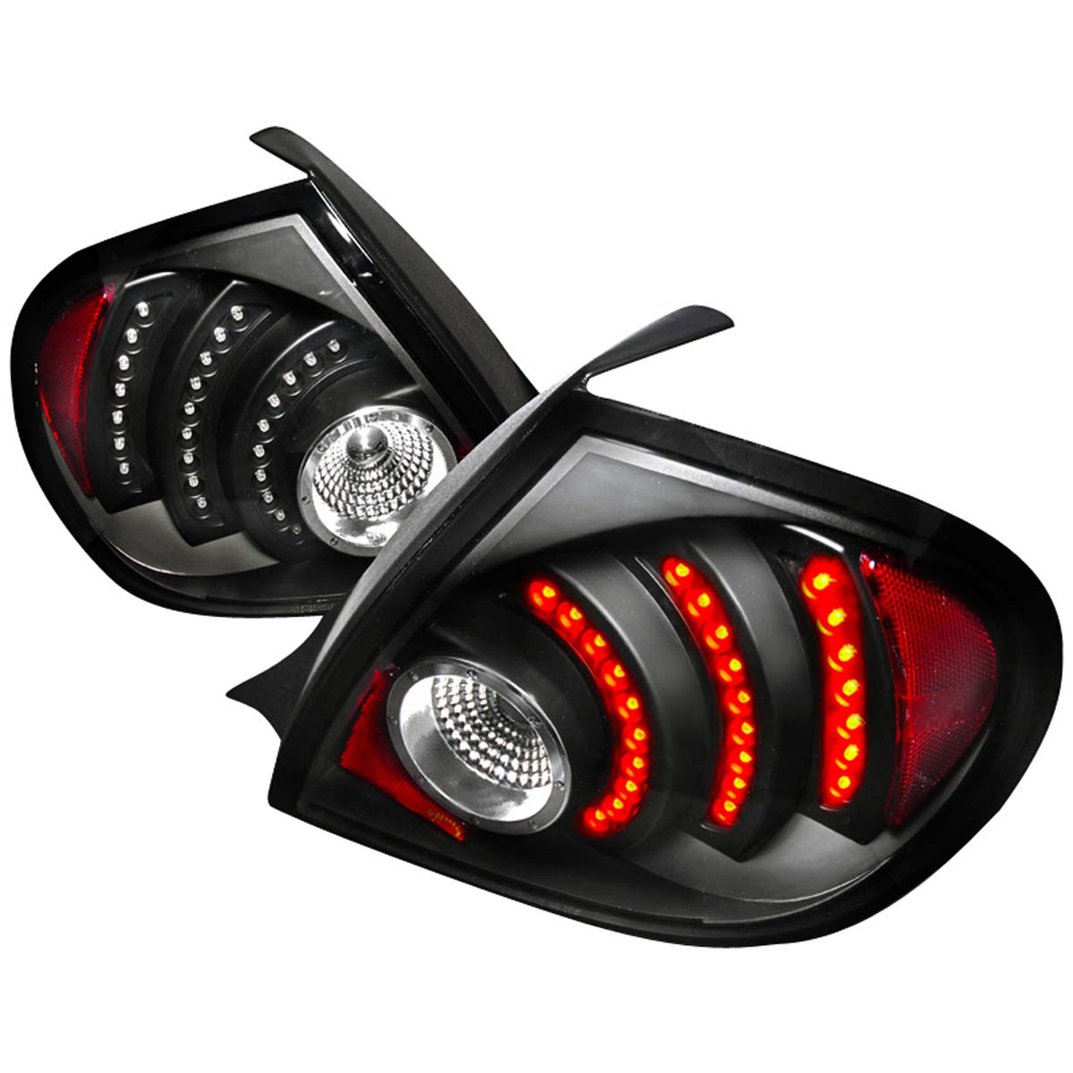 Spec-D Tuning LT-NEO03JMLED-DP | Spec-D Dodge Neon Black Led Taillights (Lt-Neo03jmled-Dp); 2003-2005