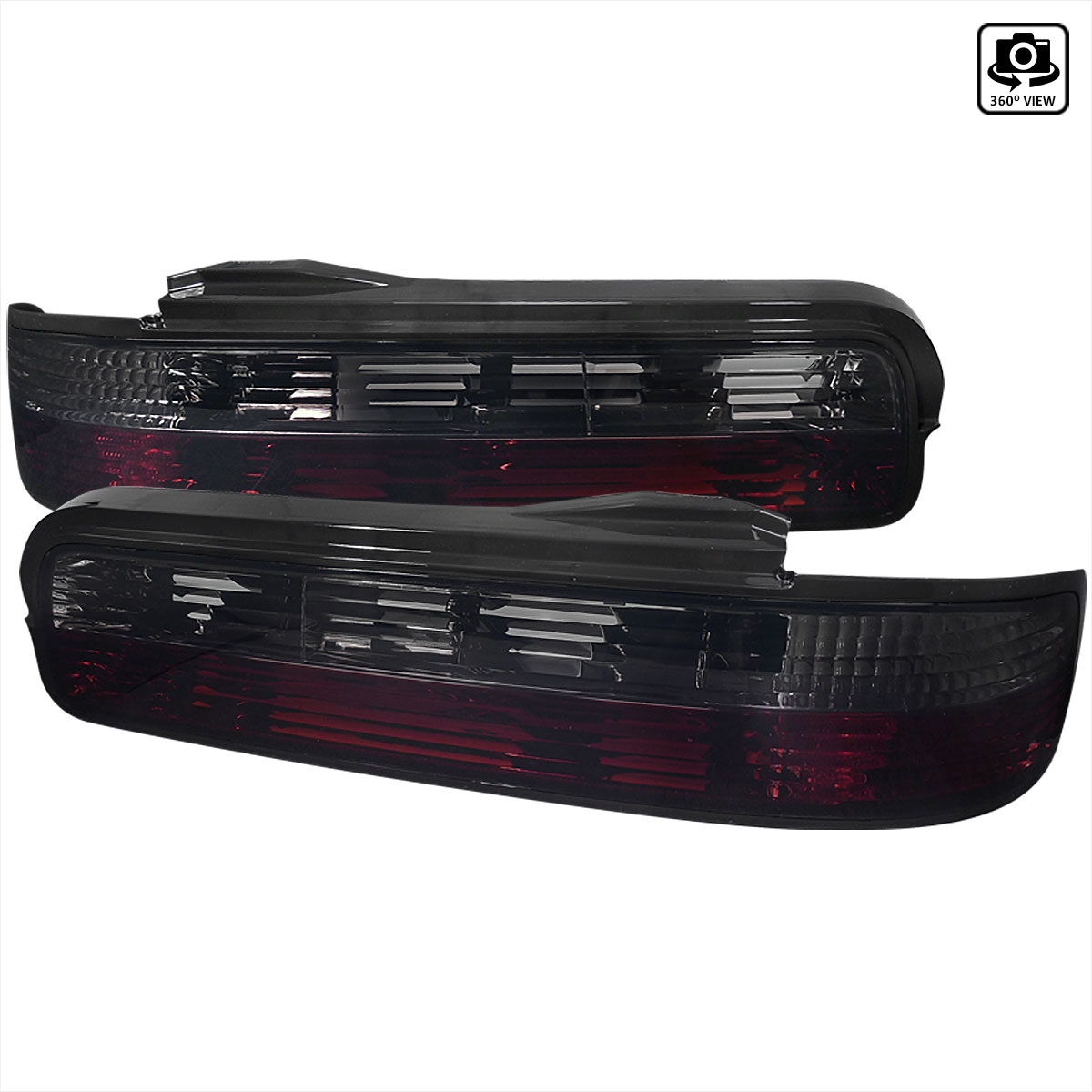 Spec-D Tuning LT-S13892RG-TM | Nissan 240sx Tail Lights Red Smoke; 1989-1994