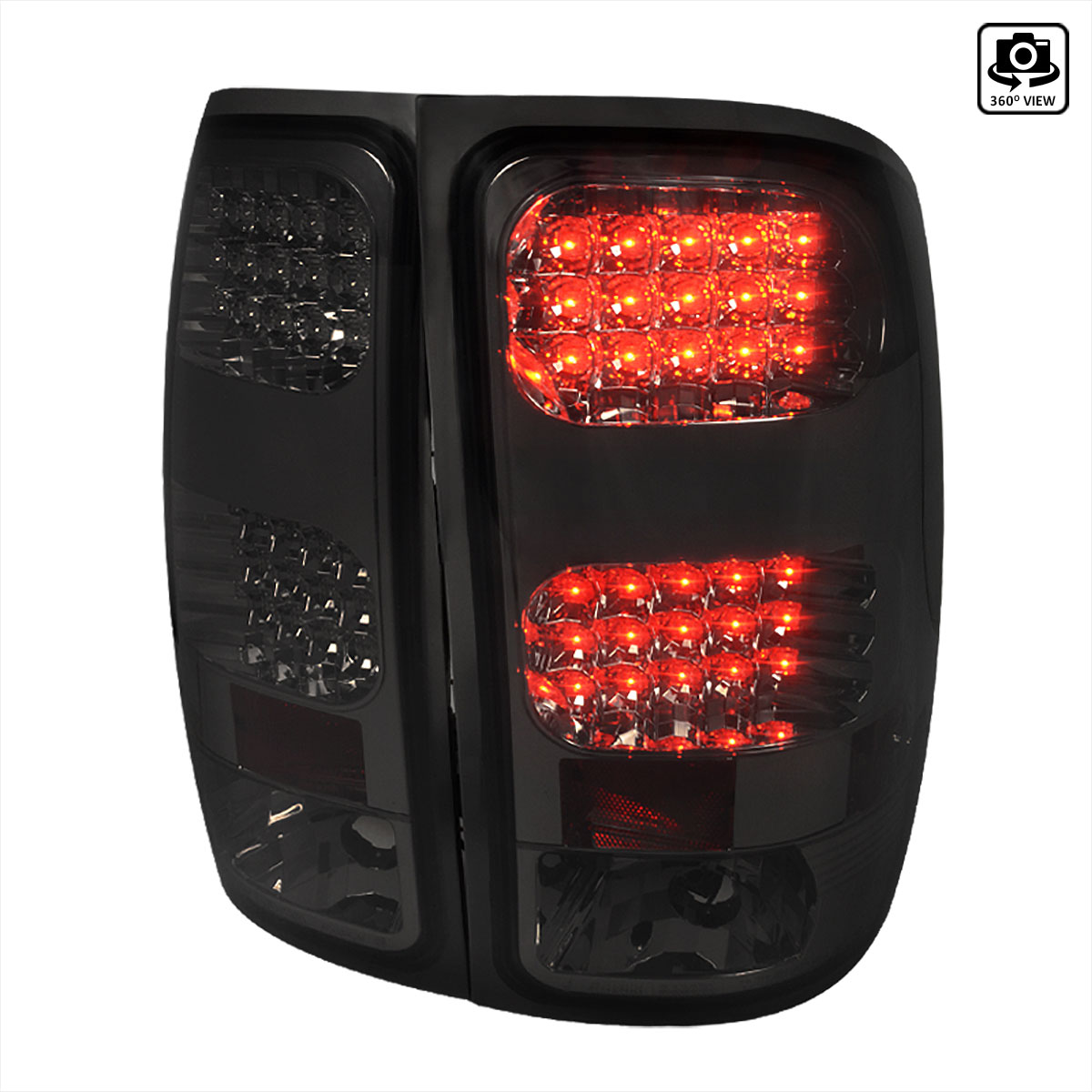 Spec-D Tuning LT-SIE07GLED-TM | Spec-D Gmc Classic Sierra Led Taillight Smoke (Lt-Sie07gled-Tm); 2007-2009