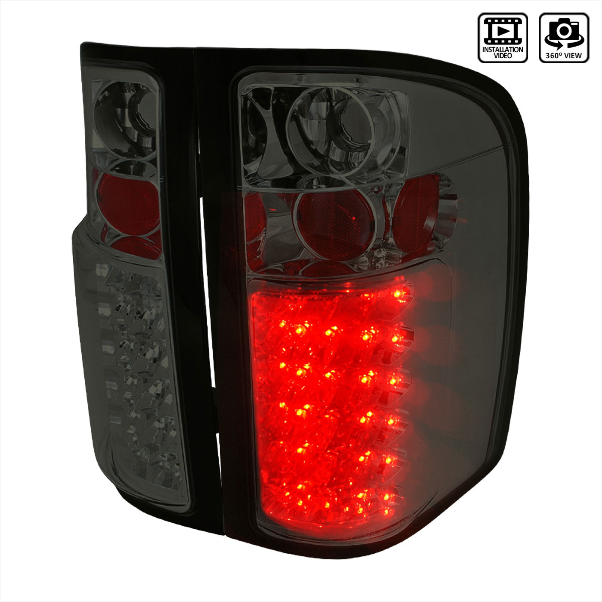 Spec-D Tuning LT-SIV07GLED-TM | Spec-D Silverado Led Taillights - (Lt-Siv07gled-Tm); 2007-2010