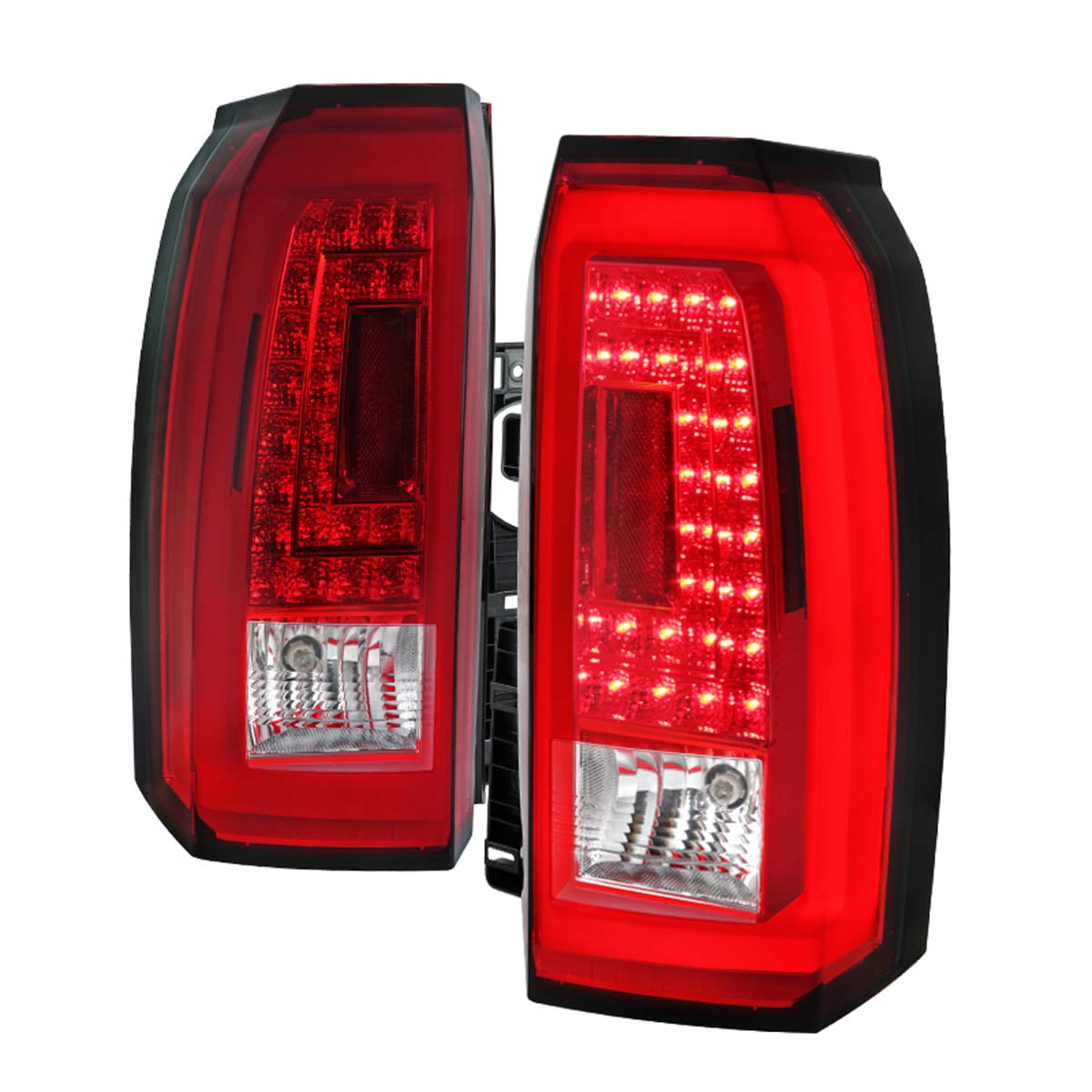 Spec-D Tuning lt-tah15rled-tm | SPEC-D Tuning Chevrolet Tahoe LED Tail Lights - Red; 2015-2022