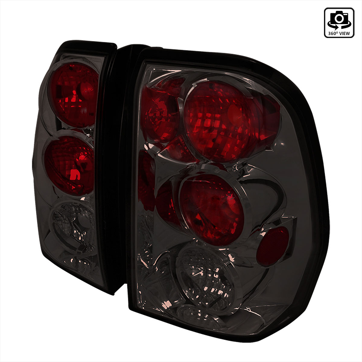 Spec-D Tuning LT-TBLZ02G-TM | Chevrolet Trailblazer Altezza Tail Light Smoke; 2002-2009