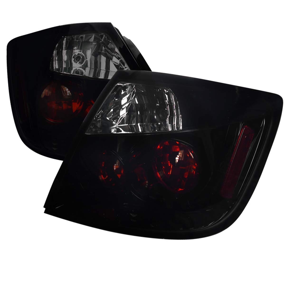 Spec-D Tuning LT-TC04BB-TM | Scion Tc Euro Tail Lights Glossy Black Housing With Smoke Lens; 2005-2010