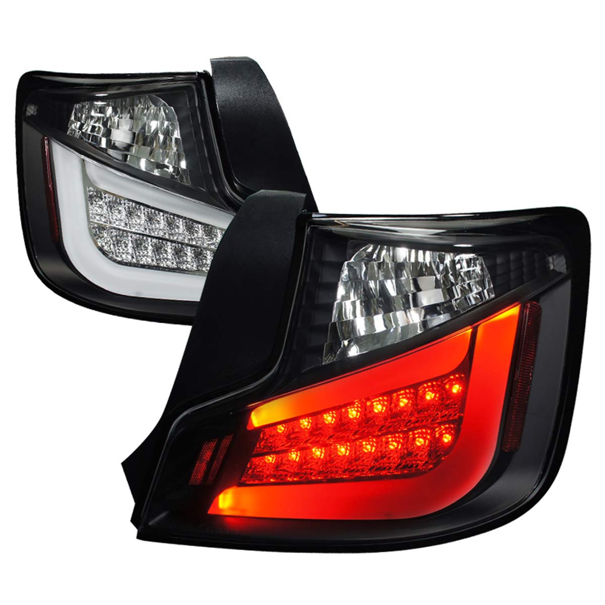 Spec-D Tuning LT-TC10JMLED-TM | Scion Tc Led Tail Lights Black Housing; 2011-2011