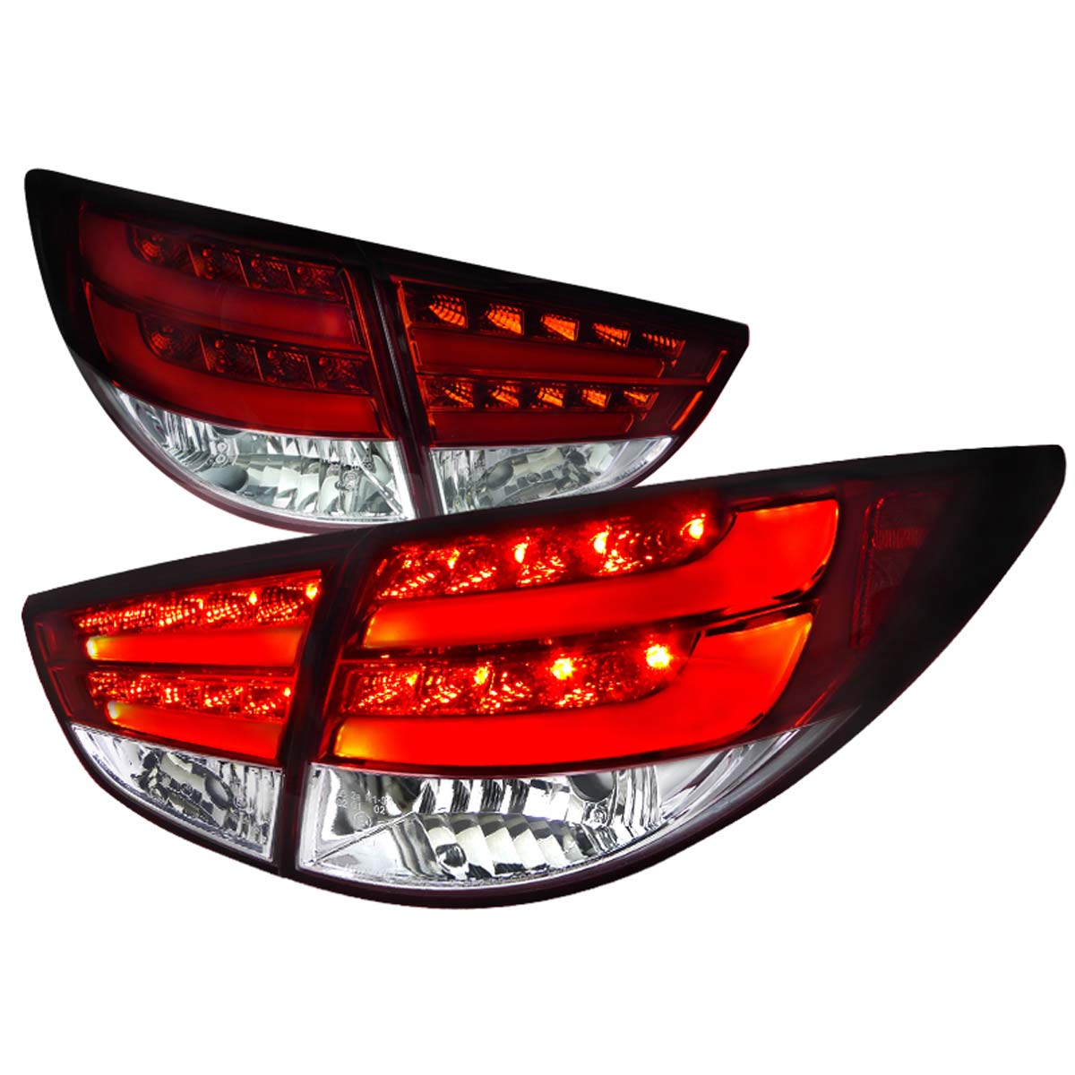 Spec-D Tuning LT-TUC10RLED-TM | Hyundai Tucson Led Tail Lights Red; 2010-2016