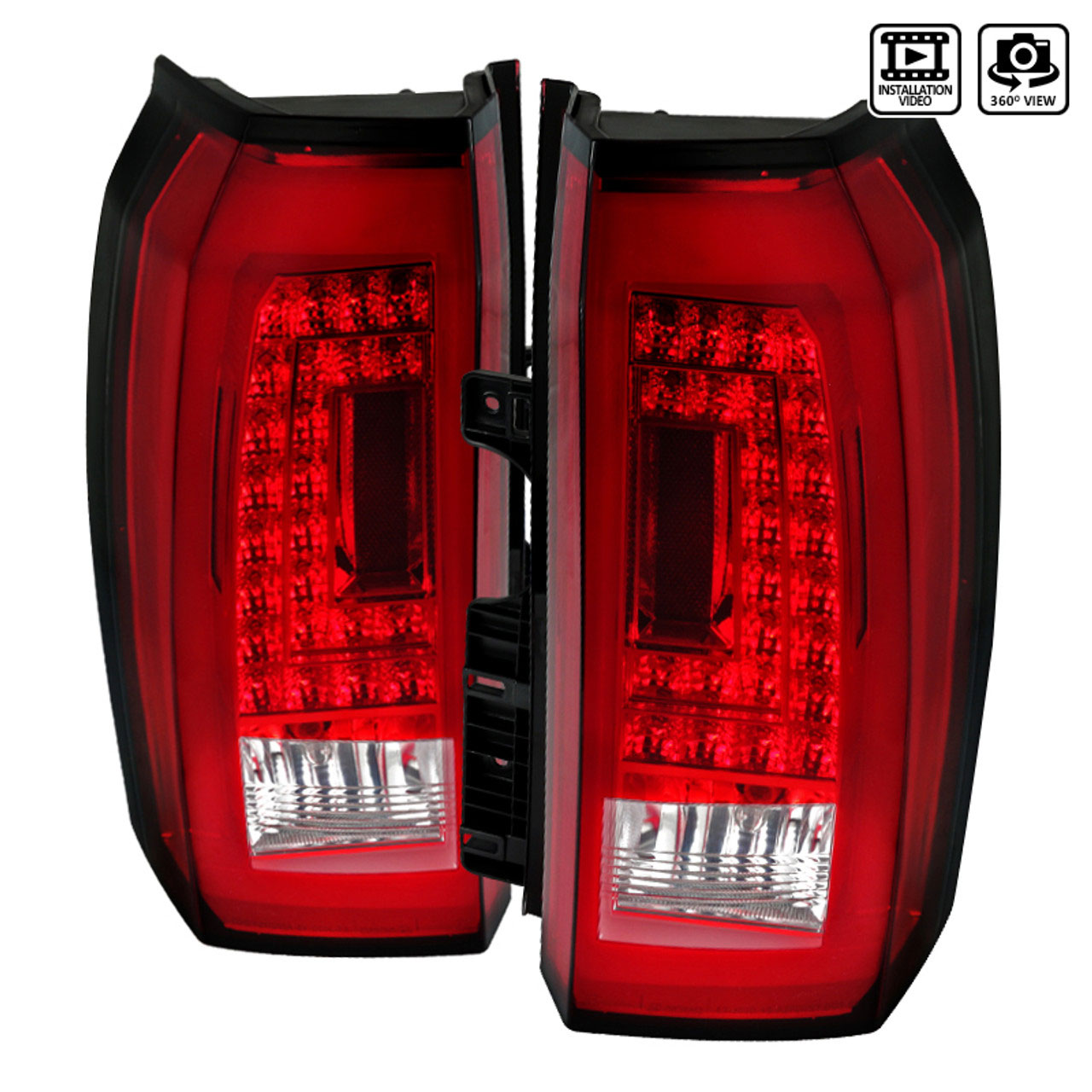 Spec-D Tuning lt-yuk15rled-tm | SPEC-D Tuning GMC Yukon LED Tail Lights; 2015-2020