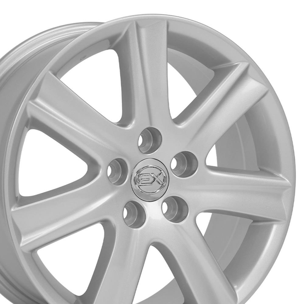 OE Wheels lx12-17070-5450-45s | 17 Replica Wheel LX12 Lexus ES Rim 17x7 Silver Wheel Lexus GS430 2001-2007; 2001-2007