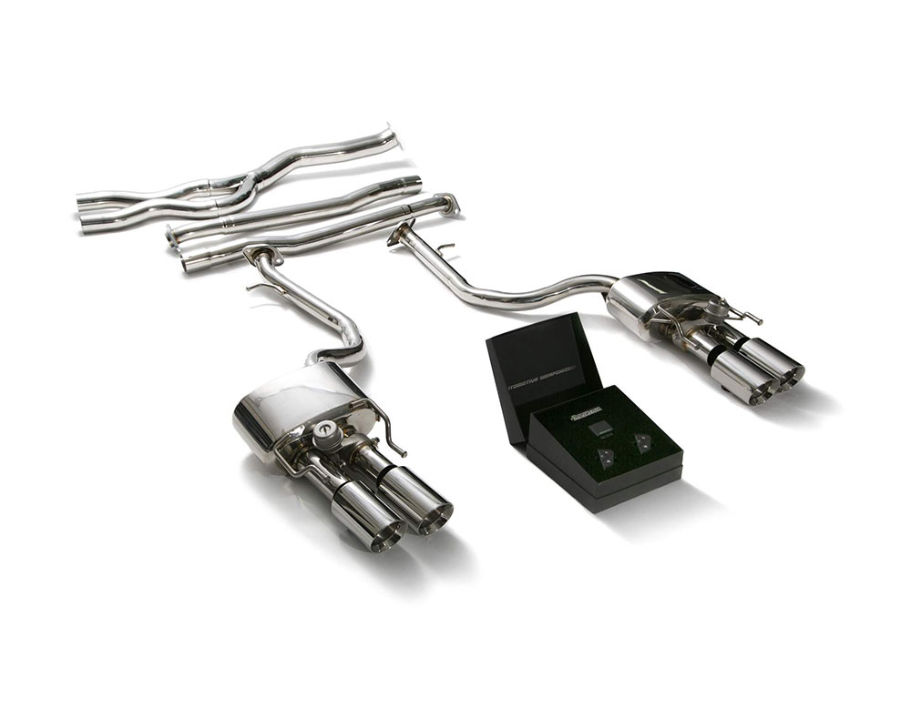 Armytrix LXIS3-QS11C | ARMYTRIX Stainless Steel Valvetronic Exhaust System Lexus IS200T / IS300 2.0T with Quad Chrome Tips; 2016-2019