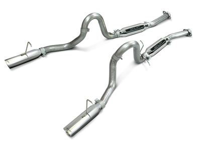 SLP M31015 | Loudmouth Exhaust Mustang LX 5.0 / COBRA Cat-back System; 1986-1993