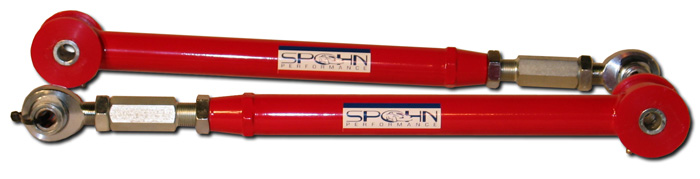 Spohn Performance M5-206-4130 | SPOHN Tubular Adj. LCAs w/ Poly-Spherical Ends Chrome Moly Mustang V8; 2005-2011