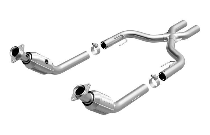 Magnaflow 15448 | Mustang 4.6L Tru-X Pipe with Cats V8; 2005-2010