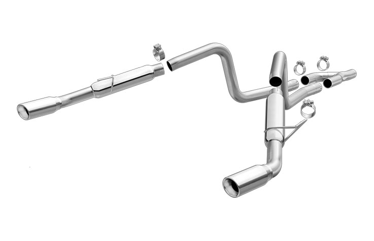 Magnaflow 16605 | Mustang 4.0L V6 (Dual Split Rear, V8 Look); 2005-2009