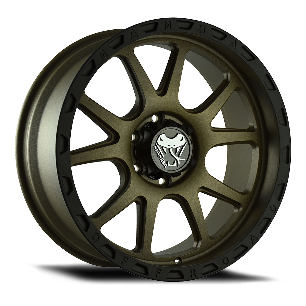 Mamba m277985128 | M27 17x9 5x139.7 ET12 Matte Bronze / Black Lip